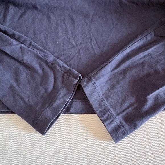 Polo Ralph Lauren Mens Long Sleeve Hoodie T Shirt Navy Blue Red Logo 1967 Small - Picture 14 of 15